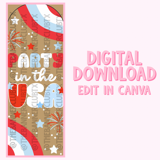Fourth of July Arch Banner Template | Digital File