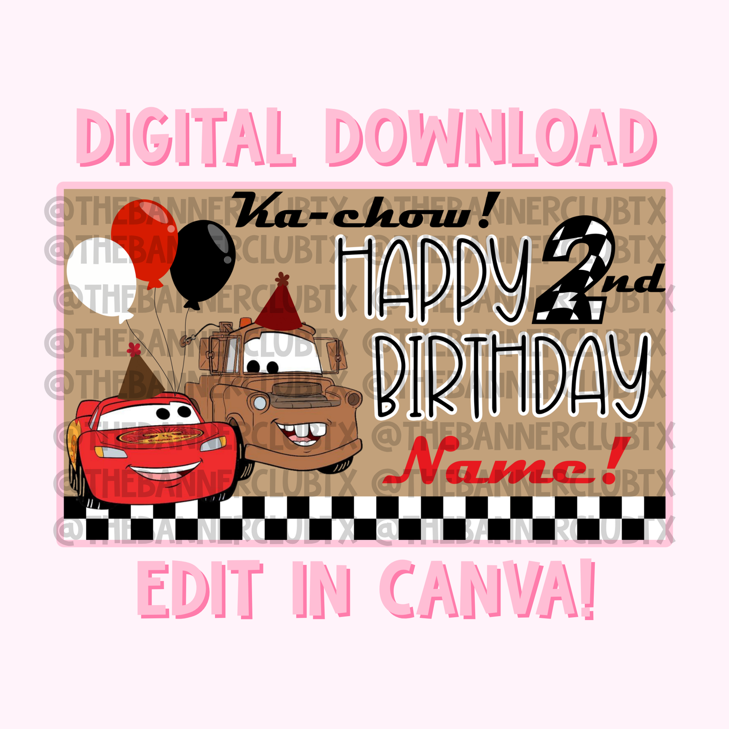 Cars Banner Template | Digital File