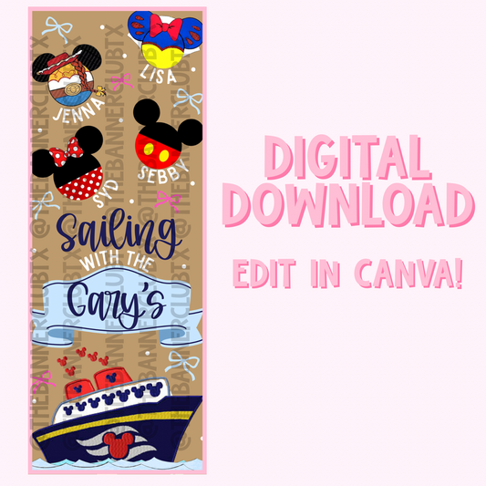 Cruise Banner Template | Digital File