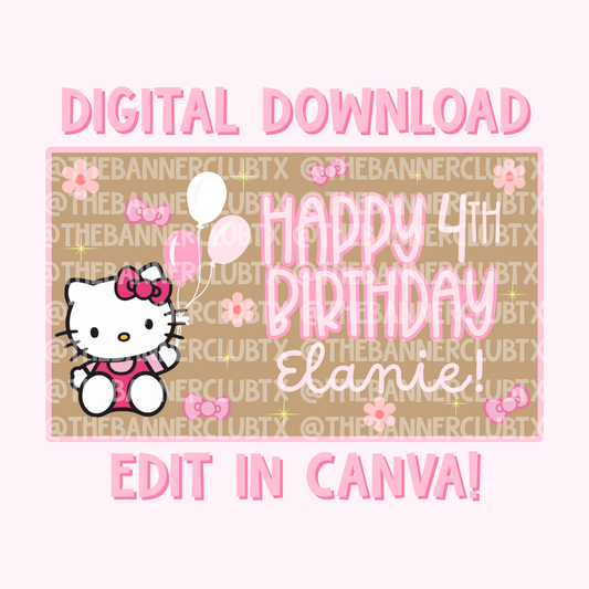Pink HK Banner Template | Digital File