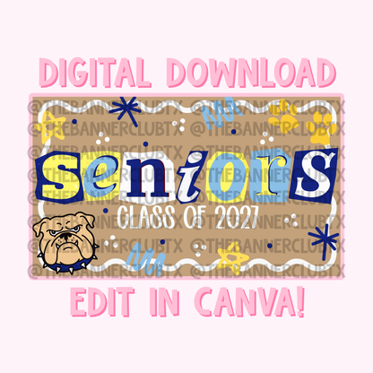 Senior Banner Template | Digital File