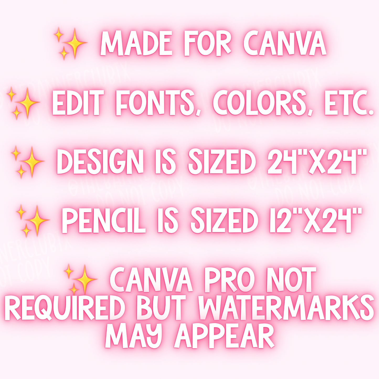BTS Pencils Banner Template | Digital File