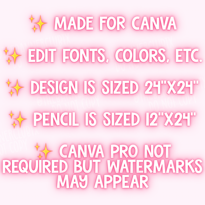 BTS Pencils Banner Template | Digital File