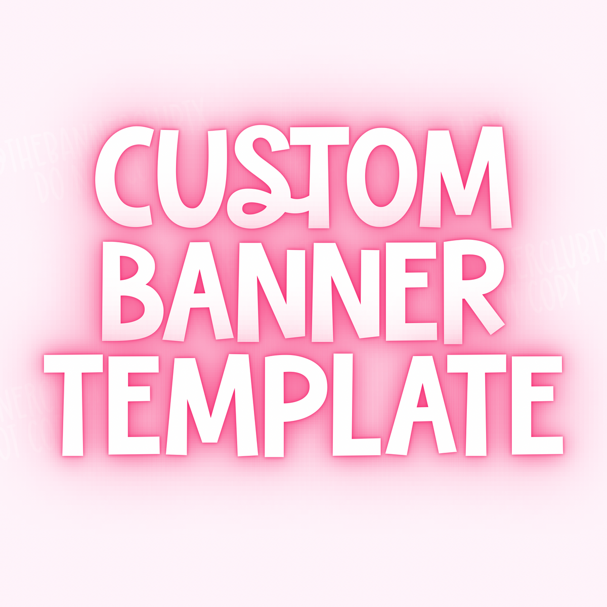 CUSTOM BANNER TEMPLATE | Digital File