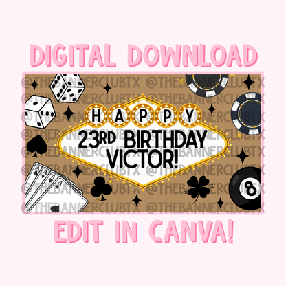 Casino Banner Template | Digital File