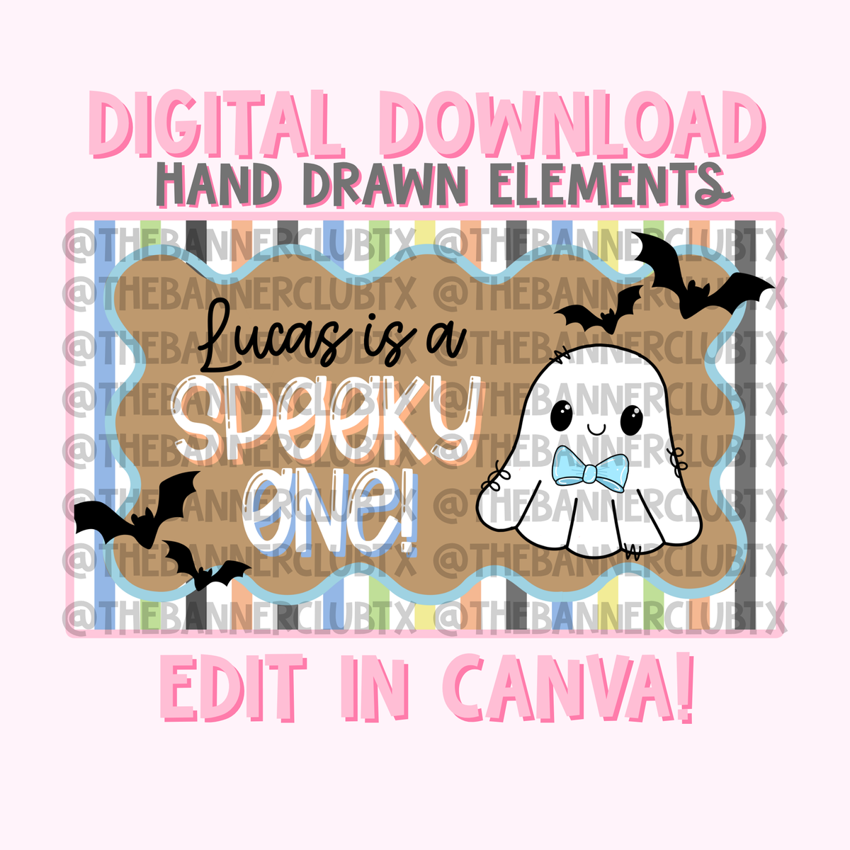 Spooky One Banner Template | Digital File