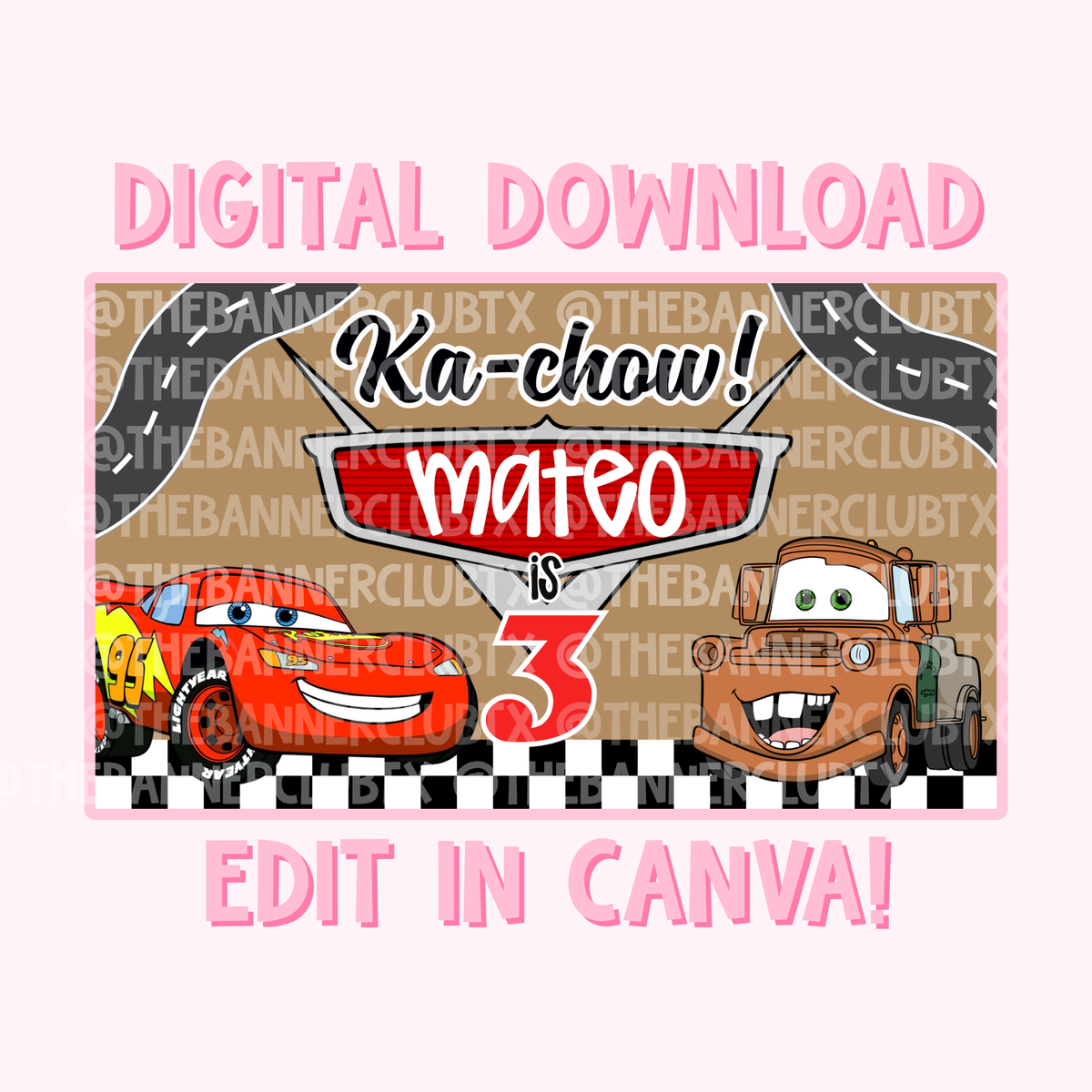 Cars Banner Template | Digital File