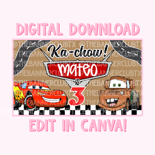Cars Banner Template | Digital File