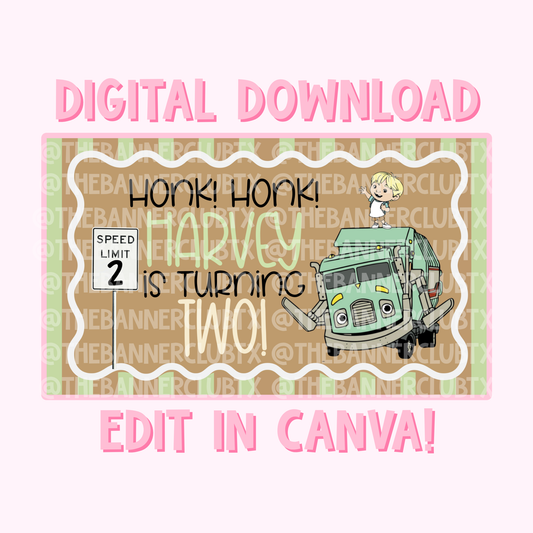 Trash Banner Template | Digital File