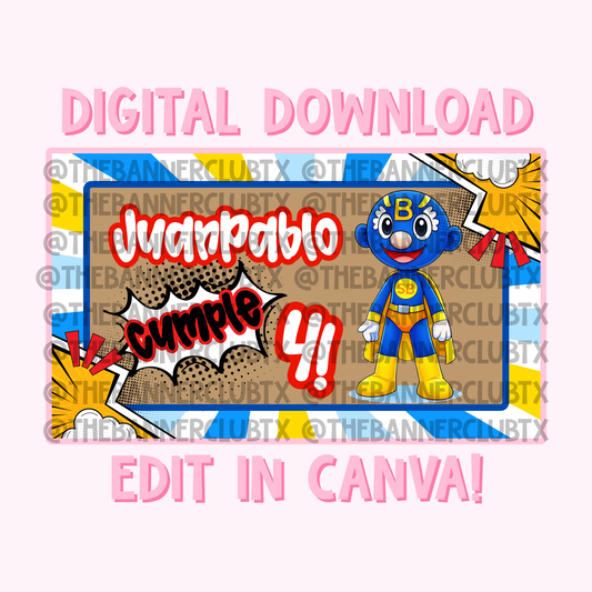 Super Beto Banner Template | Digital File