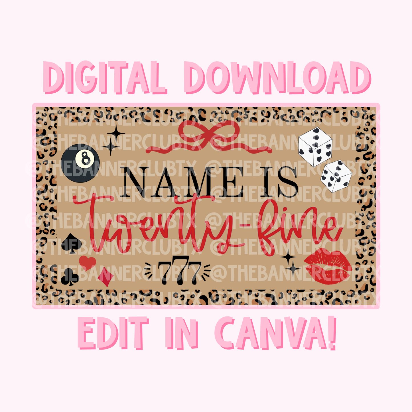 Twenty Fine Banner Template | Digital File