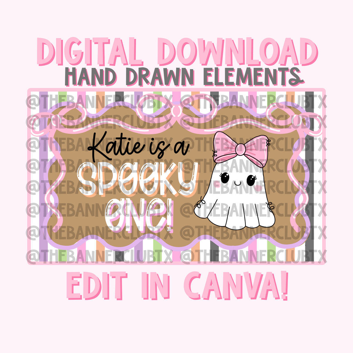 Spooky One Banner Template | Digital File