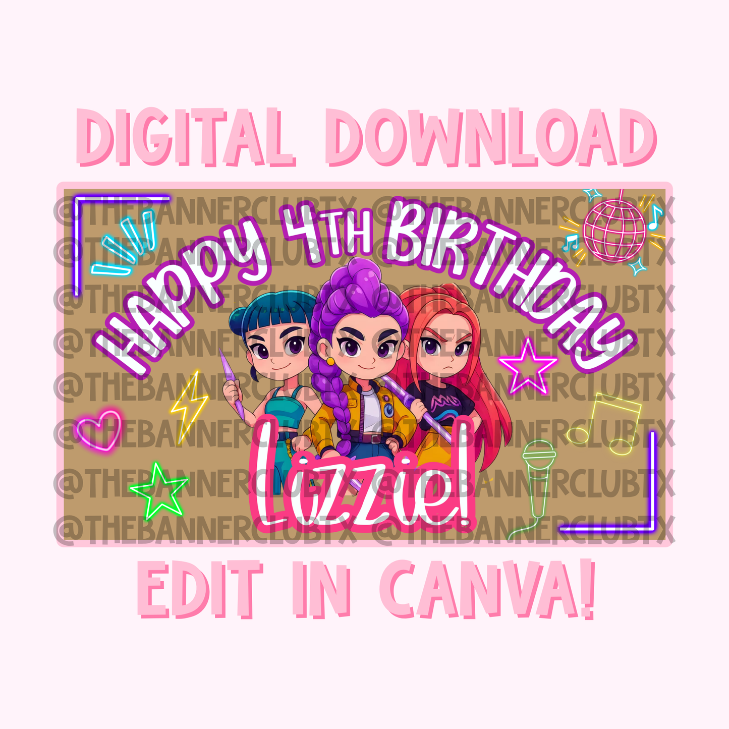 KPop Banner Template | Digital File