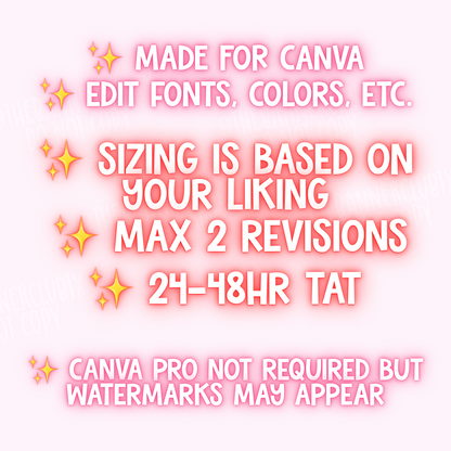 CUSTOM BANNER TEMPLATE | Digital File