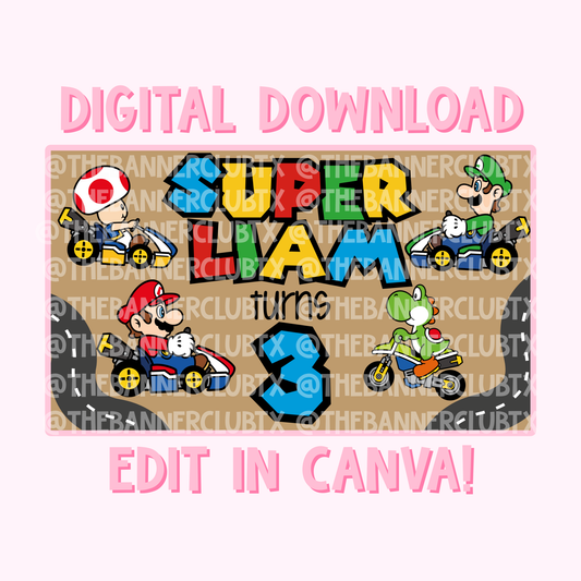 Kart Banner Template | Digital File