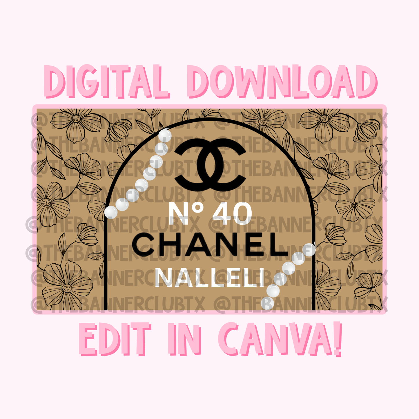 CC pearls Banner Template | Digital File