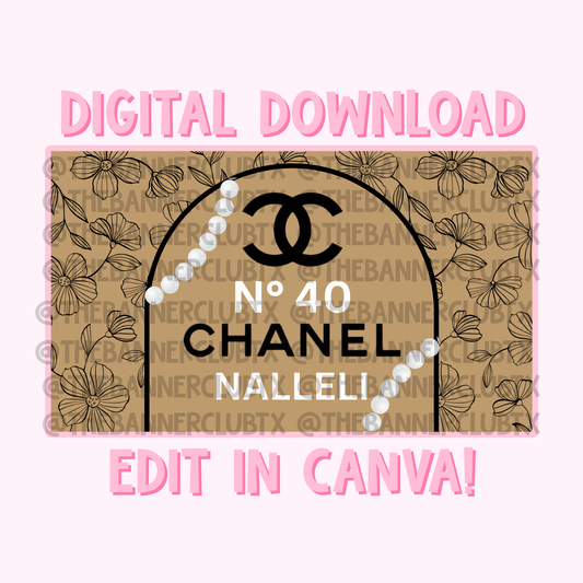 CC pearls Banner Template | Digital File