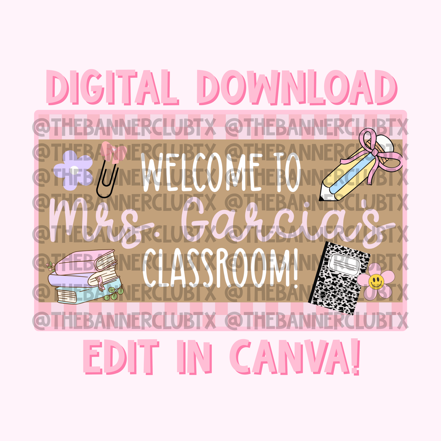Welcome to Teacher Classroom Template | Digital File