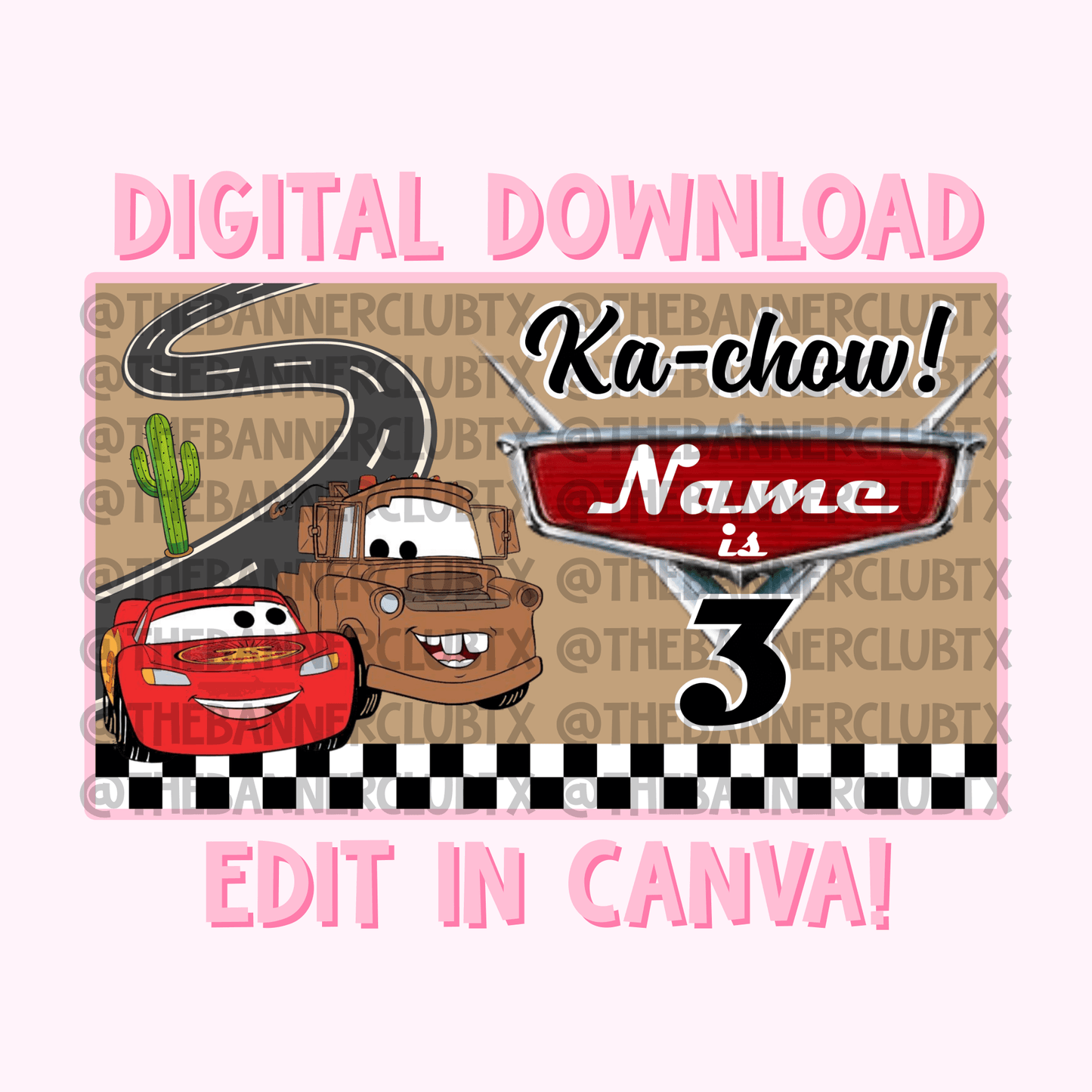 Cars Banner Template | Digital File