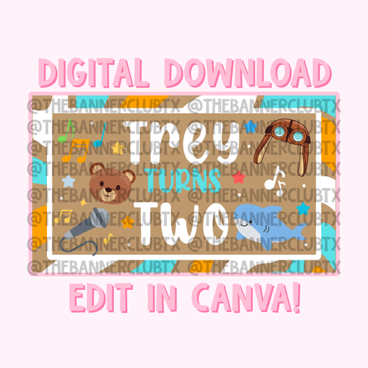 Danny Go Banner Template | Digital File