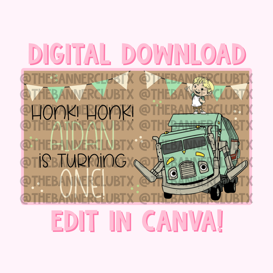 Trash Banner Template | Digital File