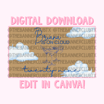 On Cloud 29 Banner Template | Digital File