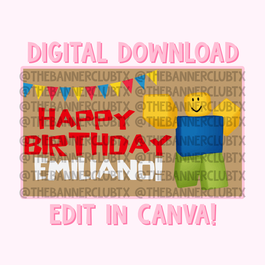 Roblox Banner Template | Digital File