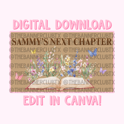 Next Chapter Banner Template | Digital File