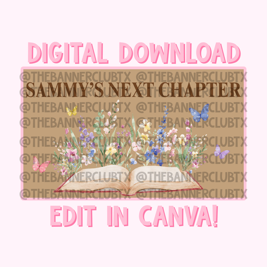 Next Chapter Banner Template | Digital File