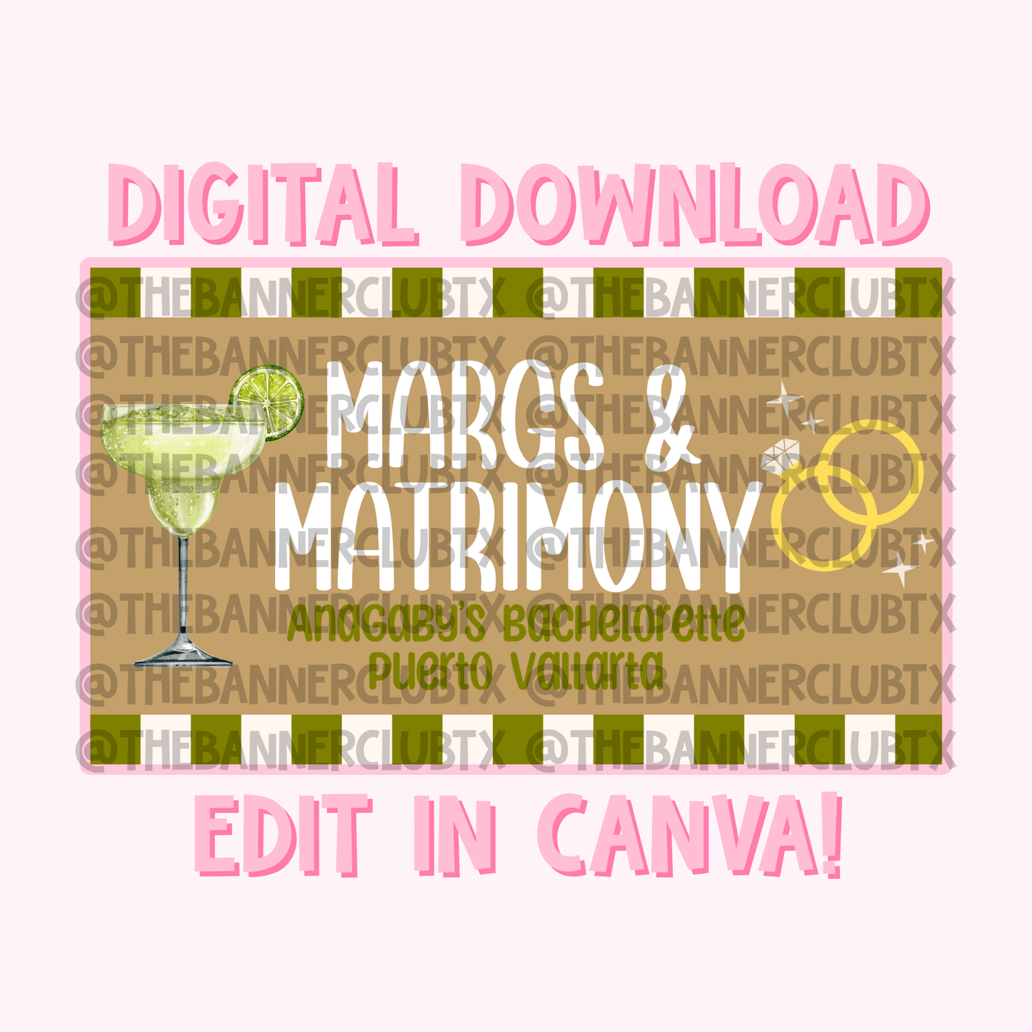 Margs and Matrimony Banner Template | Digital File