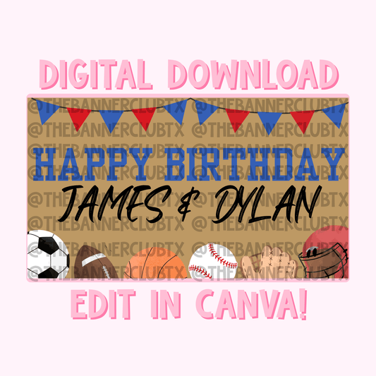 Sports Banner Template | Digital File