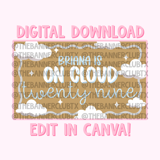 On Cloud 29 Banner Template | Digital File
